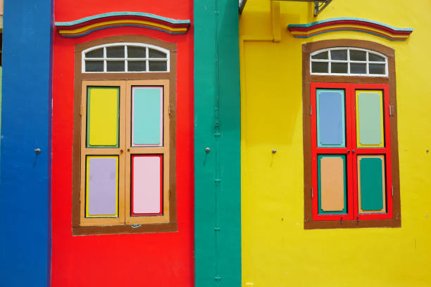 istock Colorful windows in Little India, 1441137655