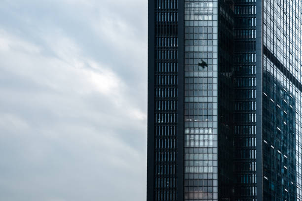 Contemporary and modern architecture, with geometric details with facades and windows