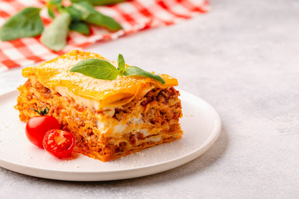 istock Traditional lasagna with bolognese sauce 1441138820