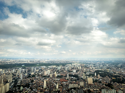 Aerial view of Sao Paulo city