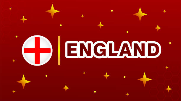flaga anglii - world cup stock illustrations