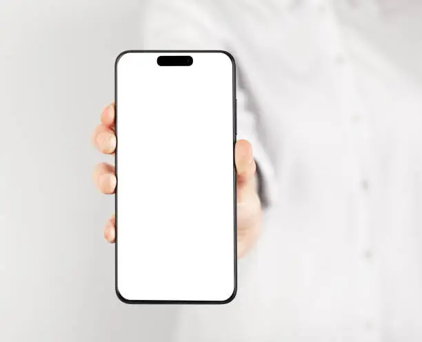 iphone 14 pro screen mock up. Mobile phone mockup. High quality photo
