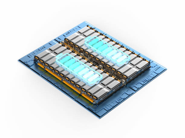 istock Electric car battery or pack of battery cells module 1441154419