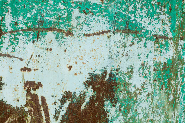 istock Retro grunge metal white rust background 1441155835