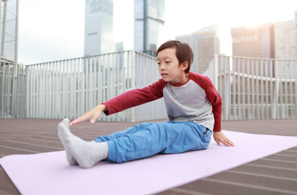 istock Boy exercising  in the Park 1441164023