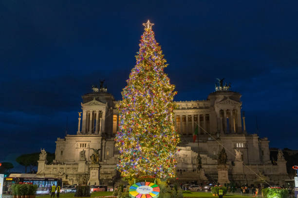 istock Christmas tree at Piazza Venezia, Rome, Italy 1441164902