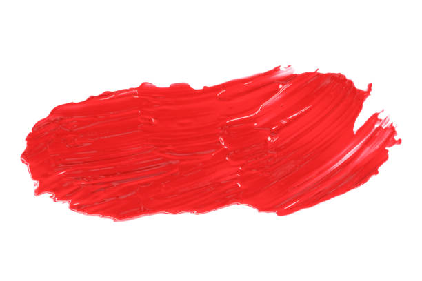 istock Shiny red brush isolated on a white background. 1441167261