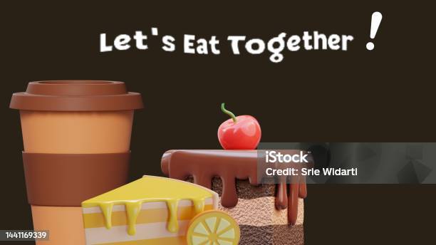 Lets Eat Together Stock Photo - Download Image Now - Abstract, Backgrounds, Bonding