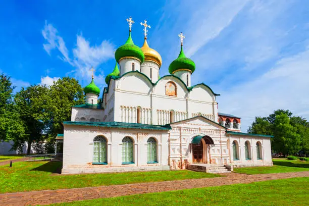 The Cathedral of the Transfiguration of the Saviour at the Saviour Monastery of St. Euthymius in Suzdal city, Golden Ring of Russia
