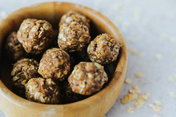 istock Closeup shot of Oatmeal Cookie Bites 1441170148