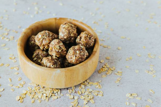 istock Closeup shot of Oatmeal Cookie Bites 1441170155