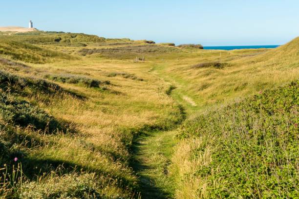 istock Rubjerg Knude Lighthouse on a hill against the blue sky 1441170669