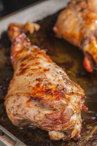 istock Appetizing boneless roasted leg of lamb 1441172823