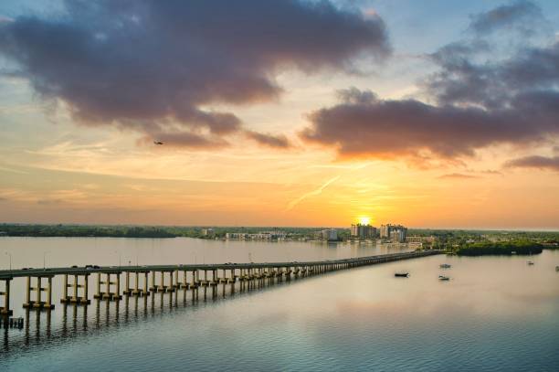 istock Seascape with a wooden pier during sunset 1441173701