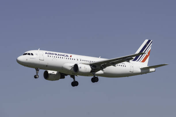 kuvapankkikuvat ja rojaltivapaat kuvat aiheesta suuri matkustajalentoyhtiön kone taivaalla. airbus a320 320-214 air france - airbus a320 214