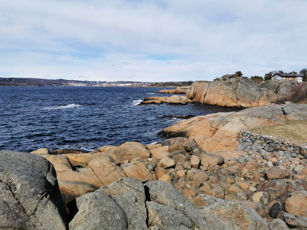 Coast landscape at Sommaroya, North Norway