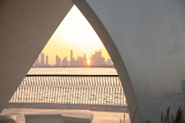 istock Dubai Creek Harbour at sunset 1441181035