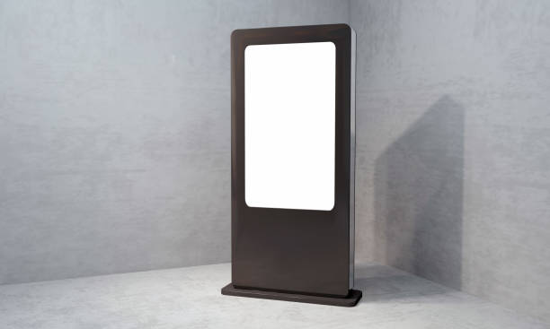 istock Modern empty totem, kiosk, digital signage, 3d rendering 1441183261