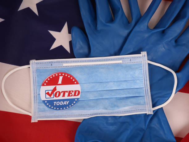 istock I voted. Election day. USA flag. 1441183744