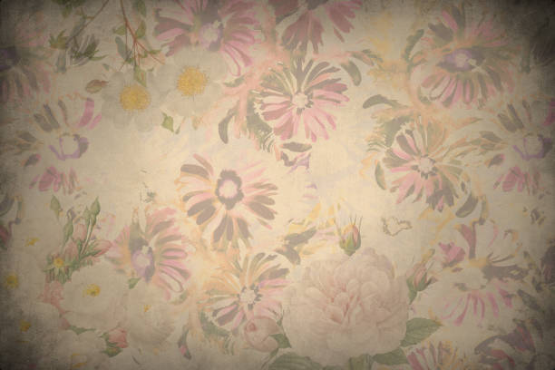istock Decorative vintage floral parchment paper for a background 1441184686