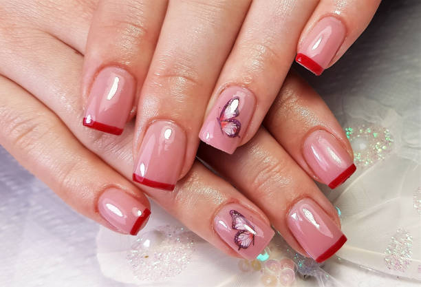 istock modern gel nails painted  in close-up 1441184820