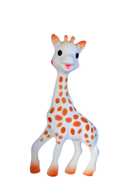 istock baby toy giraffe on white background 1441188408