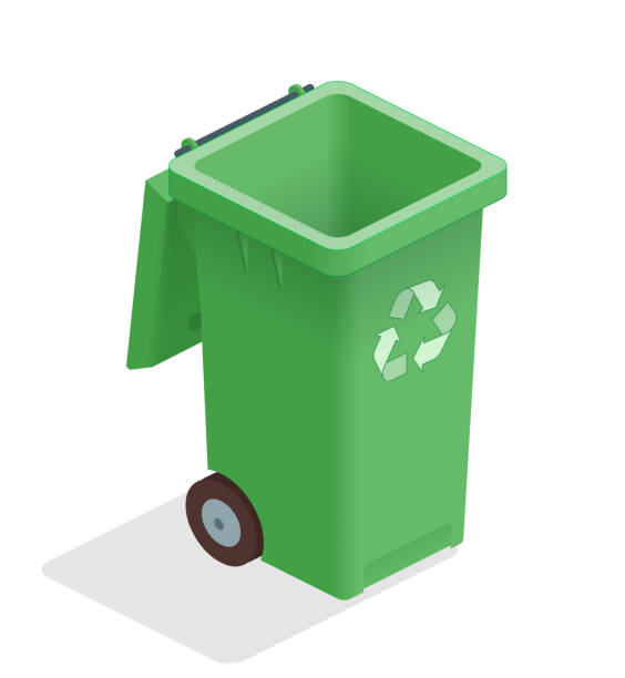 recycle bin vector art illustration