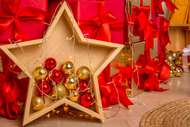 istock winter holiday interior and packed gifts 1441193320