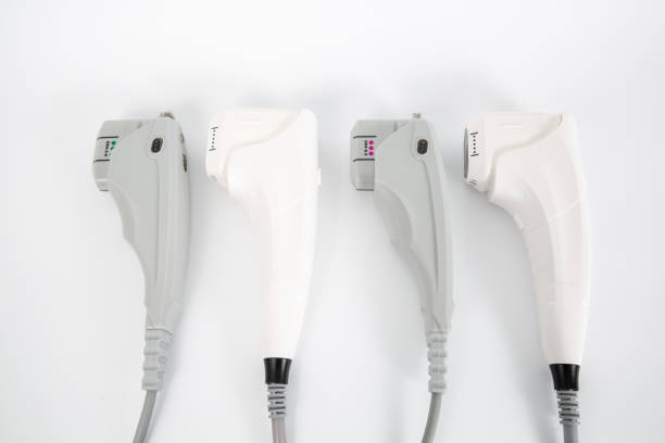 istock Hair removal machine heads on white background 1441195486