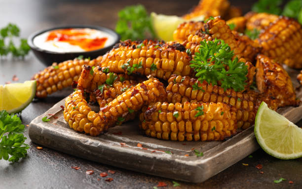 istock Corn ribs vegan vegetarian Plant based food concept 1441196477
