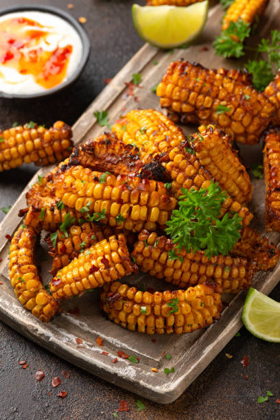 istock Corn ribs vegan vegetarian Plant based food concept 1441196526