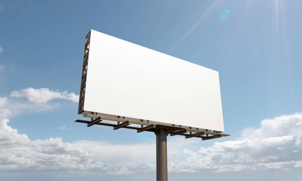 istock 3D rendering of a billboard sign with blank space - perfect for your content 1441196833