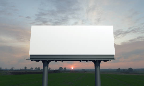 istock 3D rendering of a billboard sign with blank space - perfect for your content 1441196850