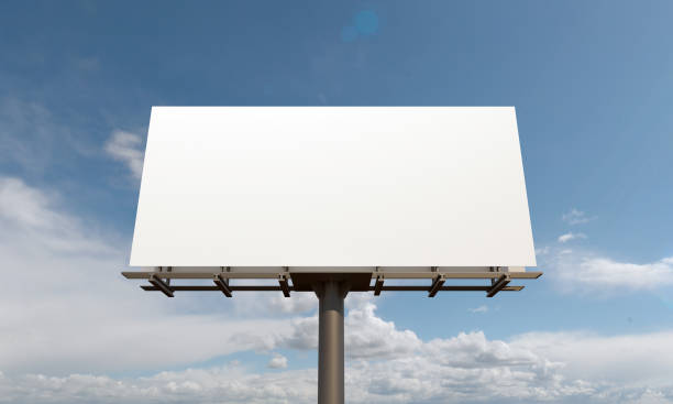 istock 3D rendering of a billboard sign with blank space - perfect for your content 1441196872