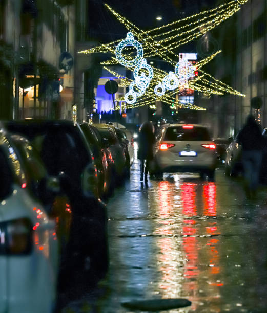 Christmas lights in Rome, Italy