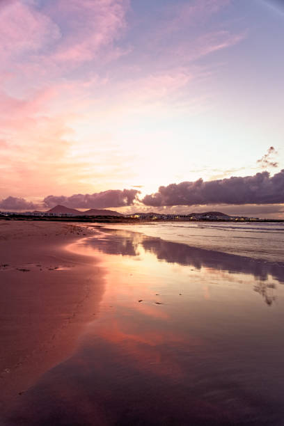 istock Sunset in Famara Beach - Lanzarote - Canary Islands 1441205930