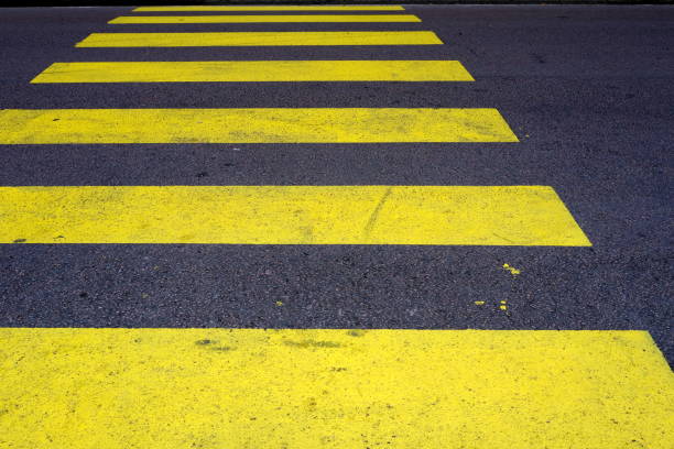 istock Yellow Crosswalk on The Street. 1441207769