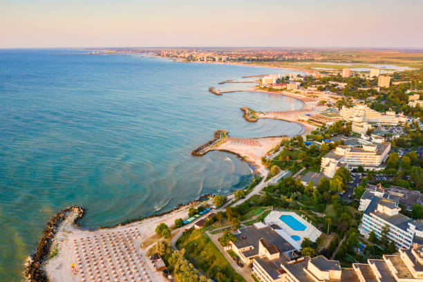istock Black Sea resort, aerial view 1441209327