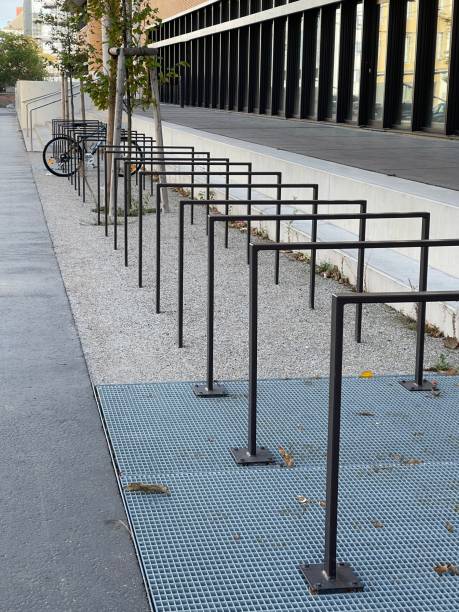 istock Bicycle parking area in the city 1441215766