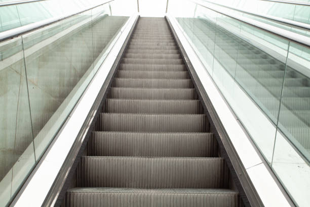 istock Mechanical escalator in Istanbul subway train station 1441216329