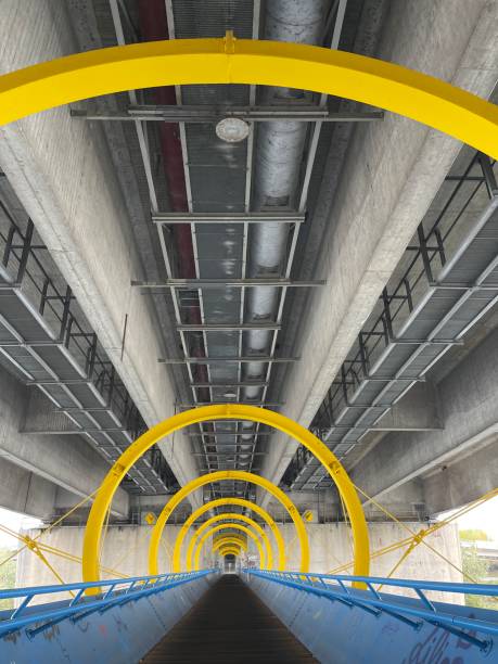 istock Cycling and pedestrian bridge 1441216415