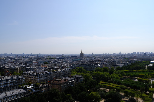 Scenery of Paris from Eiffel Tower.