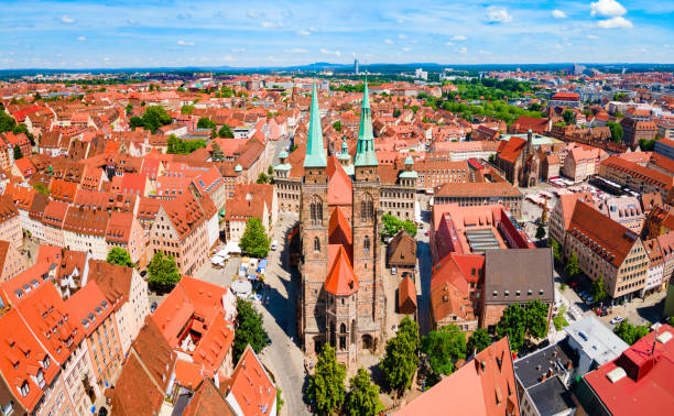 istock Nuremberg old town aerial panoramic view 1441221486