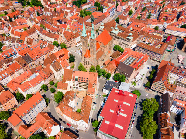 istock Nuremberg old town aerial panoramic view 1441221506