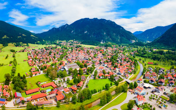 istock Oberammergau aerial panoramic view in Bavaria, Germany 1441221546