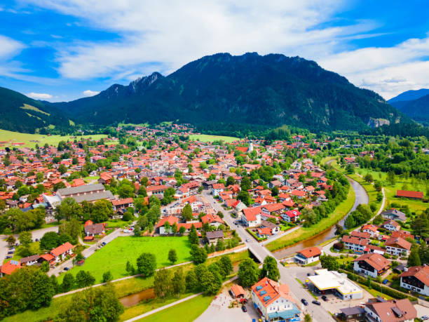 istock Oberammergau aerial panoramic view in Bavaria, Germany 1441221548
