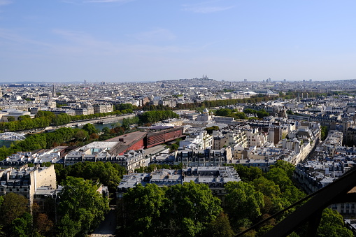 Scenery of Paris from Eiffel Tower.