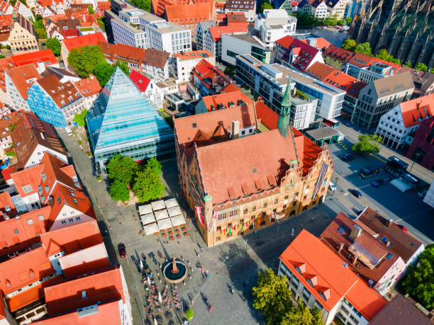 istock Ulm Minster aerial panoramic view, Germany 1441224744