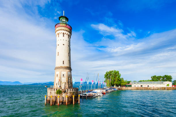 istock Lighthouse in Lindau town in Bavaria, Germany 1441224938