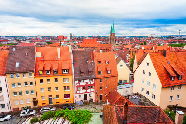 istock Nuremberg old town aerial panoramic view 1441225069